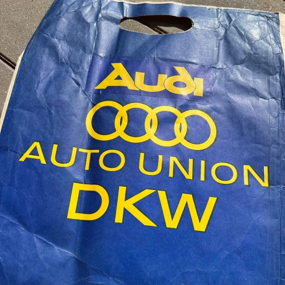 1960s Audi Car Dealer Advertising Bag Vintage - Picture 2 of 5